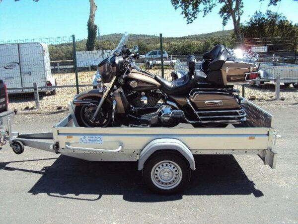 Plataforma basculante de 2,60 m, con freno, 1000 kg BRENDERUP