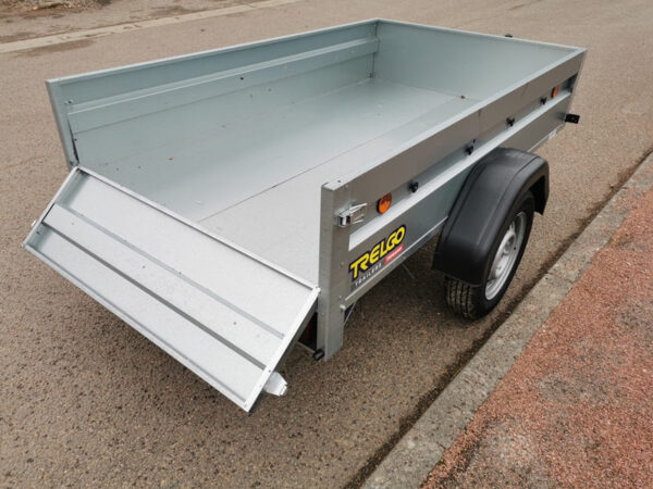 Remolque para equipaje TRELGO con rueda jockey y lona plana