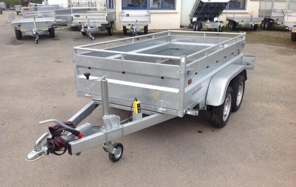 Remolque basculante de alta resistencia Lider, PTAC 1500 kg, ejes dobles con freno nuevos