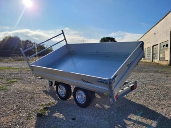 Remolque basculante PW2.3 Debon hidráulico TRIBENNE 2 ejes