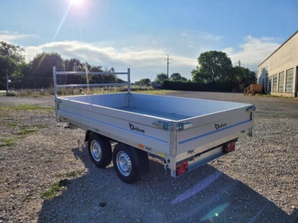 Remolque basculante PW2.3 Debon hidráulico TRIBENNE 2 ejes