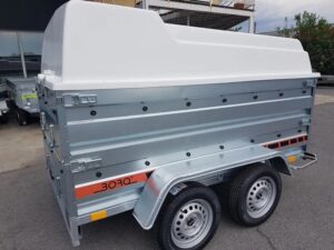 Remolque portaequipajes Boro de 2 ejes y 750 kg: Conducir sin carnet electrónico